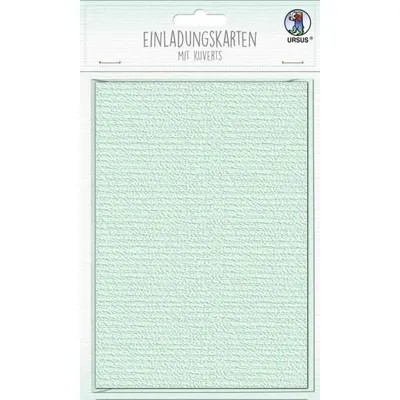 Produktbild von Einladungskarten+Umschläge 200g/qm VE=6 Sets mint
