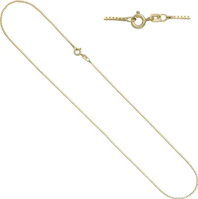 Produktbild von JOBO Venezianerkette 925 Sterling Silber gold vergoldet 1,3 mm 50 cm Kette Halskette