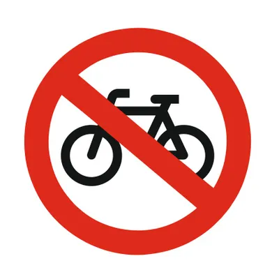 Produktbild von CombiCraft Aluminium-Schild 'Fahrradverbot' 75 mm Durchmesser mit 3M-Klebeband - Für Innen und Außen
