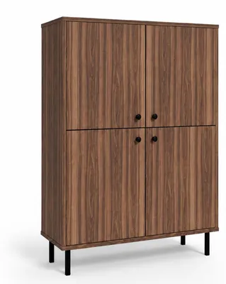 Produktbild von Kommode 4-türig 100 × 40 × 113 cm – Walnuss