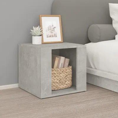 Immagine prodotto di vidaXL Comodino grigio cemento 41x40x36 cm in materiale composito