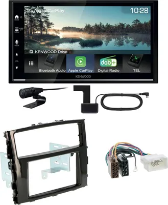 Produktbild von Kenwood DMX7722DABS Android Auto CarPlay Einbauset für Mitsubishi Pajero ab 2015