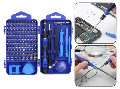 Obrázek produktu pro Sada přesných šroubováků, 122 dílů, s magnetickými hroty, 122PCS