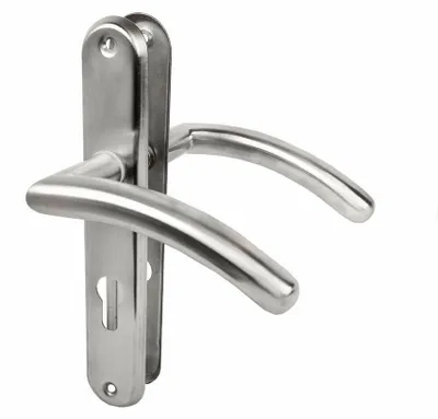 Produktbild von Türgriff Türbeschlag Türdrücker Türklinke Langschild Edelstahl Modell Swing-LS Profilzylinder