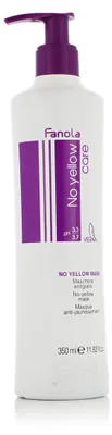 Obrázek produktu pro Fanola No Yellow, 350 ml, Ženy, Barevné vlasy, Blonďatá, Ochrana proti žloutnutí, Barevná korekce, Vyživující, Lesklý, Láhev