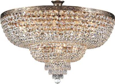 Produktbild von Maytoni Palace Kronleuchter 14-flammig E27 Kristall Messing Gold IP20 60W