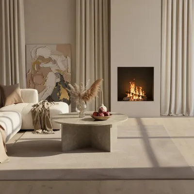Produktbild von Wohnzimmerteppich Uni Modern Waschbar Strapazierfähig | Beige 240x340 cm Schlafzimmer Fußbodenheizung geeignet | NECKAR – Kadima Design