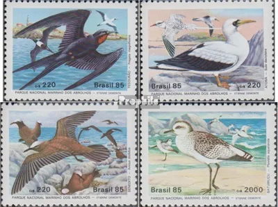 Produktbild von Briefmarken Brasilien 1985 Mi 2122-2125 (kompl.Ausg.) postfrisch Vögel im Nationalpark