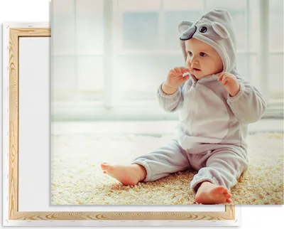 Produktbild von Leinwand bild mit foto selbst gestalten 40 x 30, eignes Foto auf Leinwand drucken Lassen, Fotogeschenk, Wandbild mit Wunschmotiv personalisiert Querformat [128]