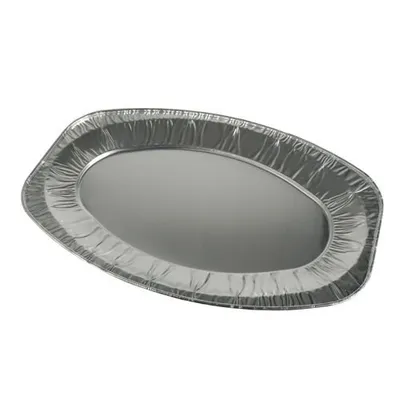 Produktbild von Servierplatten, Alu oval 35 cm x 24,5 cm