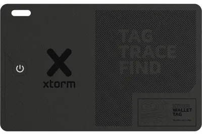 Image de Xtorm Waterproof WalletTag – Noir - Étanche IP67 – 1 pièce (iOS et Android)