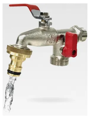 Produktbild von Gartenwasserhahn mit Doppeltem Ausgang 1/2" – 3/4"