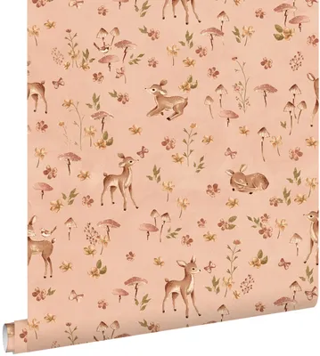 Productafbeelding van ESTAhome behang hertjes roze 50 x 900 cm