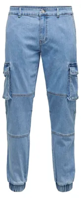 Produktbild von ONLY & SONS Jeans Tapered Fit mit Cargotaschen Freizeitjeans Größe: 28W / 30L