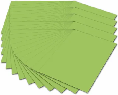 Produktbild von folia 614/50 51 - Fotokarton DIN A4, 300 g/qm, 50 Blatt, hellgrün - zum Basteln und kreativen Gestalten von Karten, Fensterbildern und für Scrapbooking
