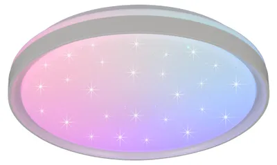 Zdjęcie produktu dla Lampa sufitowa LED, biała, zdalne sterowanie, D 39 cm