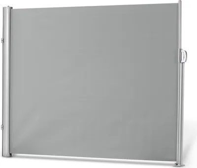 Produktbild von Leco ausziehbare Seitenmarkise, Aluminium-Stahlrohr-Mix lichtgrau 180 x 300 cm (H x L)