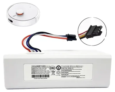Image de Batterie pour aspirateur robot, capacité de 6500 mAh, charge à double tension, modèle 9800, 14,4 V