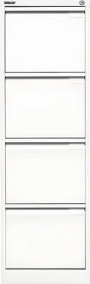 Produktbild von Hängeregistraturschrank, einbahnig, 4 Hängeregistraturen, weiß