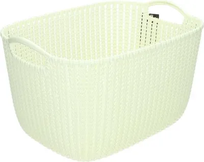 Produktbild von Curver Aufbewahrungskorb Knit eckig 36x28x24cm Creme