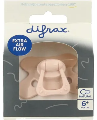 Productafbeelding van Difrax Fopspeen natural 6+ maanden uni (1 stuk)