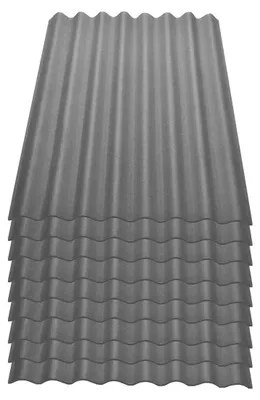 Produktbild von Onduline Easyline Dachplatte Wandplatte Bitumenwellplatten Wellplatte 9x0,76m² - grau