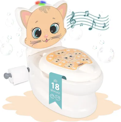 Produktbild von Töpfchen mit Spülgeräusch Katze, Kindertoilette