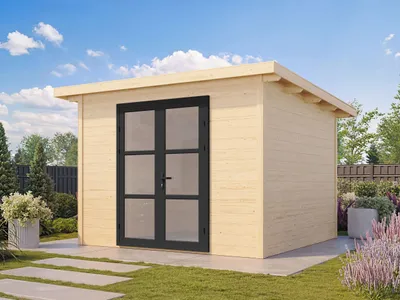 Produktbild von Fjordholz Gartenhaus Modell Alu Line 28-A