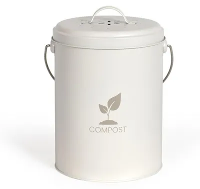Produktbild von 6-liter-küchenkomposteimer in creme Livoo MES154C