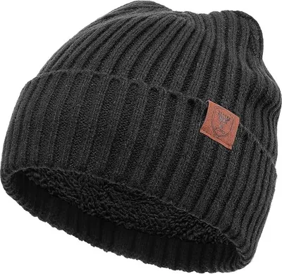 Produktbild von Winter Beanie Mütze,Thermo Strickmütze Laufmützen Wintermütze für Herren und Damen