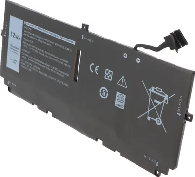 Produktbild von Akku passend für Dell XPS 13 9300, Li-Polymer, 7,6V, 6840mAh, 52Wh