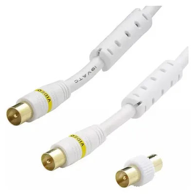 Image de Erard 4631, 2 m, TV 9,52 mm, TV 9,52 mm, blanc