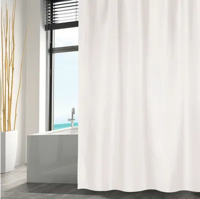 Produktbild von MSV Protiplesňový sprchový záves - Antibakteriálny, umývateľný, vodeodolný polyester, "Biely" 240x200cm