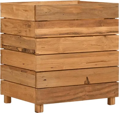 Obrázok produktu pre vidaXL Zvýšená posteľ 50x40x55 cm Teakové drevo a oceľ