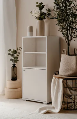 Immagine prodotto di Scaffale "Fidan" in bianco Cassettiera 46 x 97 cm