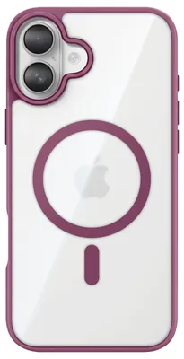 Immagine prodotto di Custodia Zanaé compatibile con iPhone 16, con bordo flessibile e protezione rialzata per la fotocamera, colore viola
