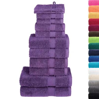 Immagine prodotto di Set ASciugamani SOLUND 12 pz Viola 600 gsm