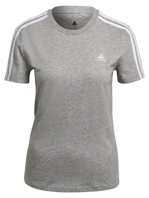 Image de Adidas - T-shirt « Essentials » pour femmes PP252 (XS) (gris moyen/blanc chiné)