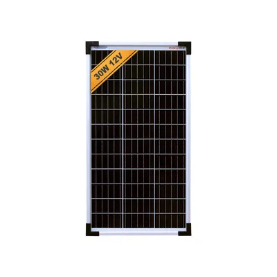 Produktbild von enjoy solar® Solarpanel klassisches monokristallines Solarmodul 50W 12V (silberner Rahmen), 156,75mm Perc-Zellen, 0% MwSt.
