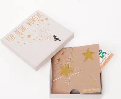 Produktbild von Winter Geldgeschenkboxen "Wünsche"