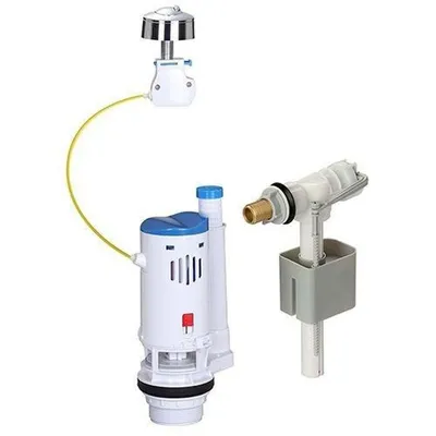 Image de Kit chasse d'eau - NOVOBAIN - Avec mécanisme et robinet - Débit 3/6L - Réglable en hauteur (250 à 510 mm) - Accessoires inclus