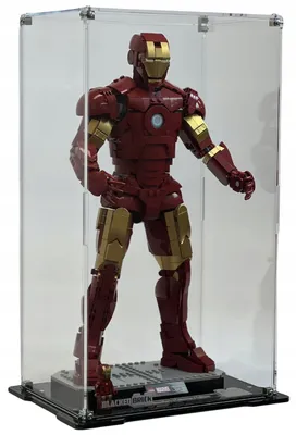 Produktbild von Blacked Brick Vitrine für LEGO® 76344 Marvel Super Heroes – Iron Man Mark 3