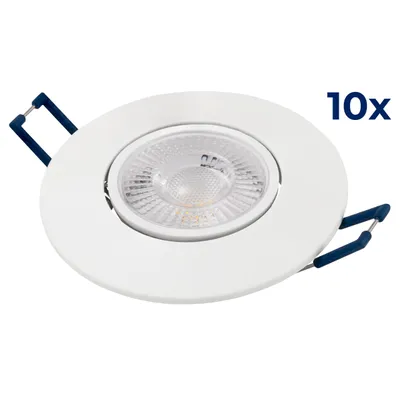 Produktbild von LED-Einbauleuchte McShine EL-313C 4,5W 450lm CCT 3000-4000-6000K 10er-Pack