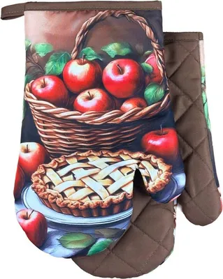 Produktbild von Ofenhandschuhe, Küchenhandschuhe mit Magnet Olaf II Äpfel