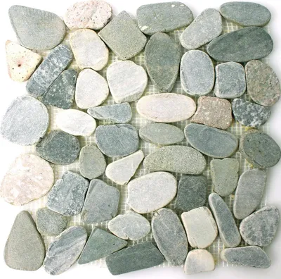 Produktbild von Flusskiesel Natursteinmosaik Geschnitten Kos