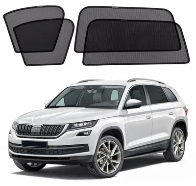 Image de Pare-soleil pour voiture, adaptés à la Skoda Kodiaq (2017-2023), occultants, magnétiques, respirants, lot de 4