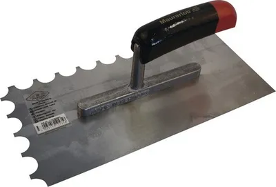 Produktbild von Glättekelle Maurerlob halbrund gezahnt 28 cm