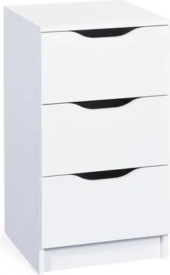 Produktbild von Kompakte Kommode - Funktionales Design - Weiß - Geeignet für Schlafzimmer oder Büro