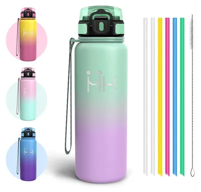 Image de Bouteille d'eau en acier inoxydable, sans , double paroi isolante, 750 ml
