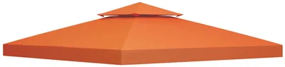 Image de Toit de remplacement pour pergola de jardin - 3 x 3 mètres - Imperméable - Polyester - Rouge rouille